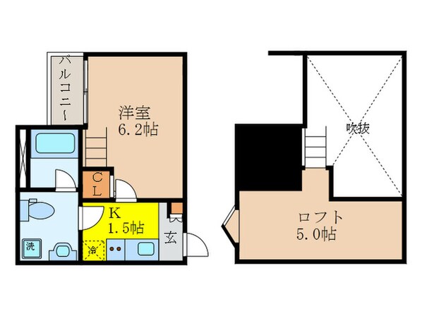 クレアシオン友井の物件間取画像